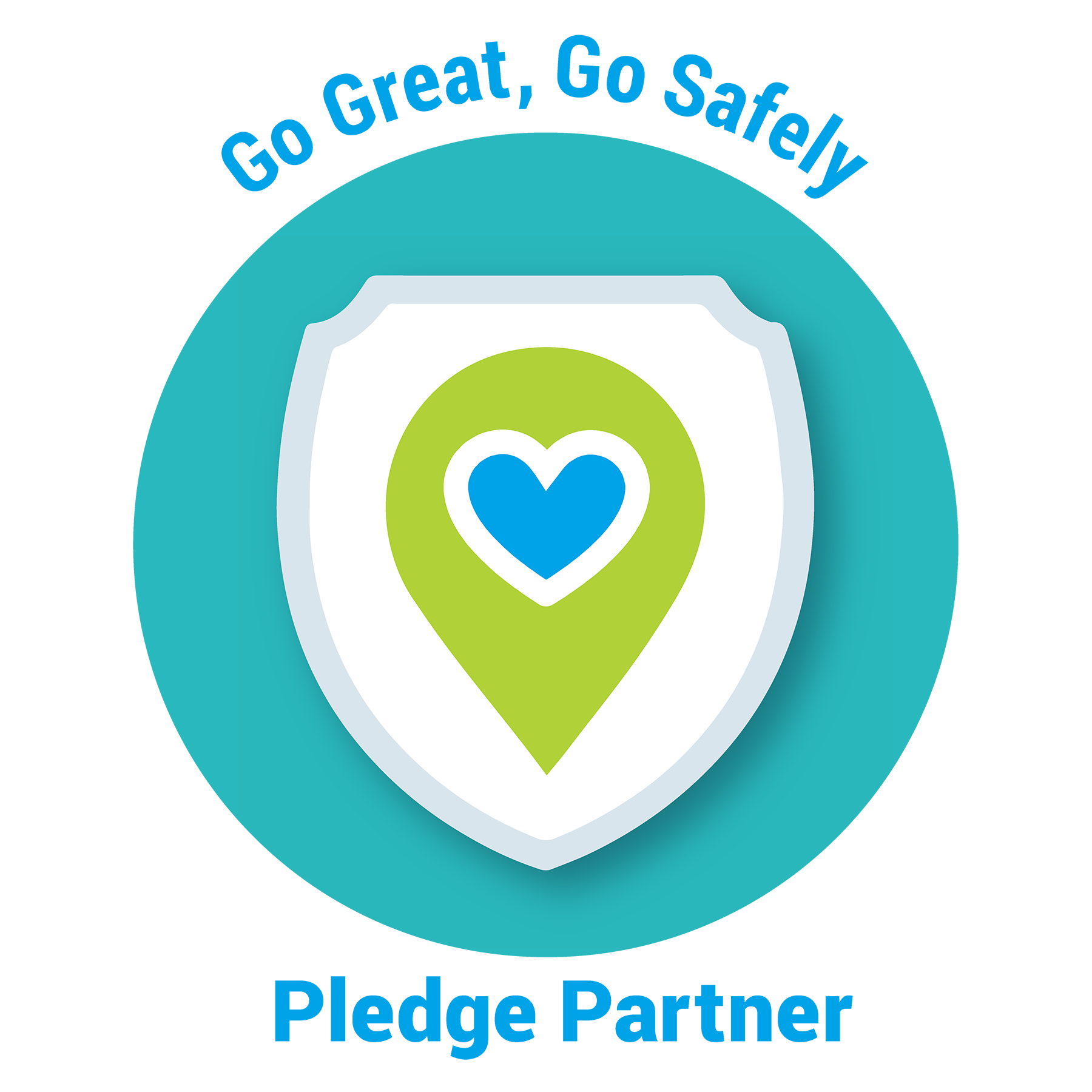 Go Safely Pledge Logo Blue